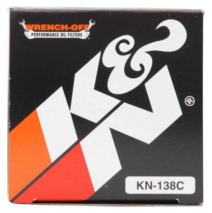 K&N Suzuki / Arctic Cat / Cagiva / Kawasaki / Kymco / Aprilia 2.813in OD x 3.221in H Oil Filter KN-138C