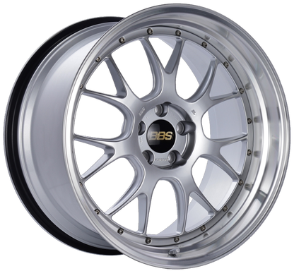 BBS LM-R 20x11 5x114.3 ET20 CB66 Diamond Silver Center Diamond Cut Lip Wheel LM330DSPK