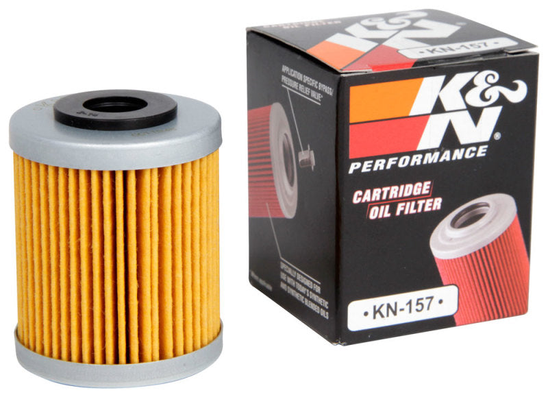 K&N Oil Filter 1.625in OD x 2.063in H for 99-07 KTM 250/400/450/520/525/540/625/660/690 (2nd Filter) KN-157