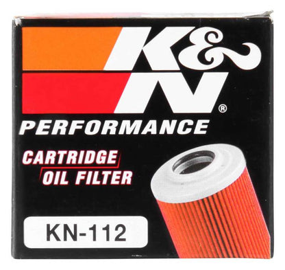 K&N Honda/Kawasaki/Polaris/Suzuki 1.969in OD x .469in ID x 1.438in H Oil Filter KN-112