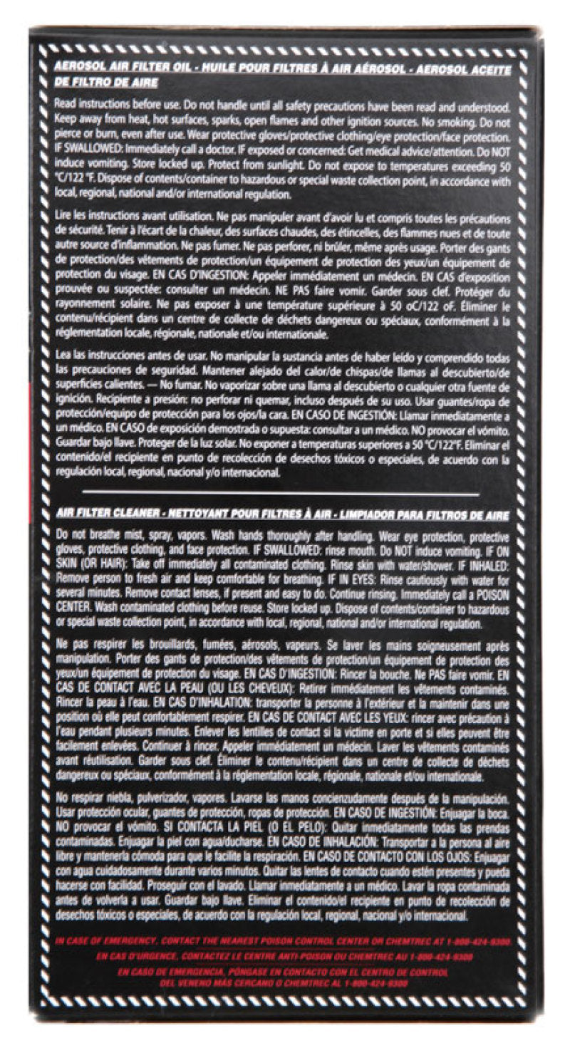 K&N Aerosol Oil Recharger Service Kit 99-5000