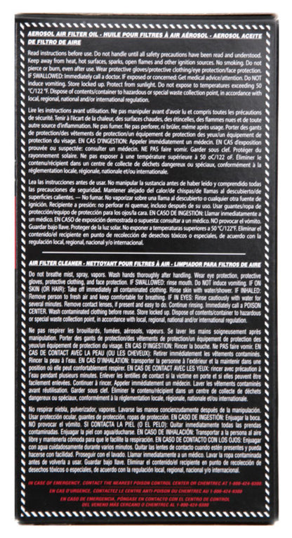 K&N Aerosol Oil Recharger Service Kit 99-5000