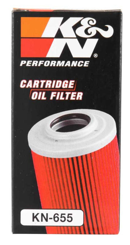 K&N 1.625in OD x 2.719in H Oil Filter KN-655
