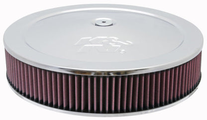 K&N Round Air Filter Assembly 12in ID / 3.063in Height / 5.125in Neck Flange / 7/8in Drop Base 60-1430