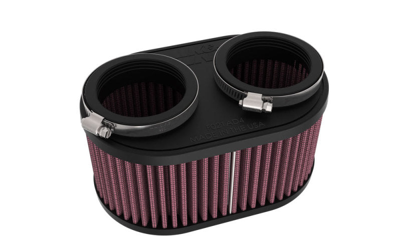 K&N 2-1/8in DUAL FLG 6-1/4 X 4inOD 3inH Universal Clamp-On Air Filter RU-3510
