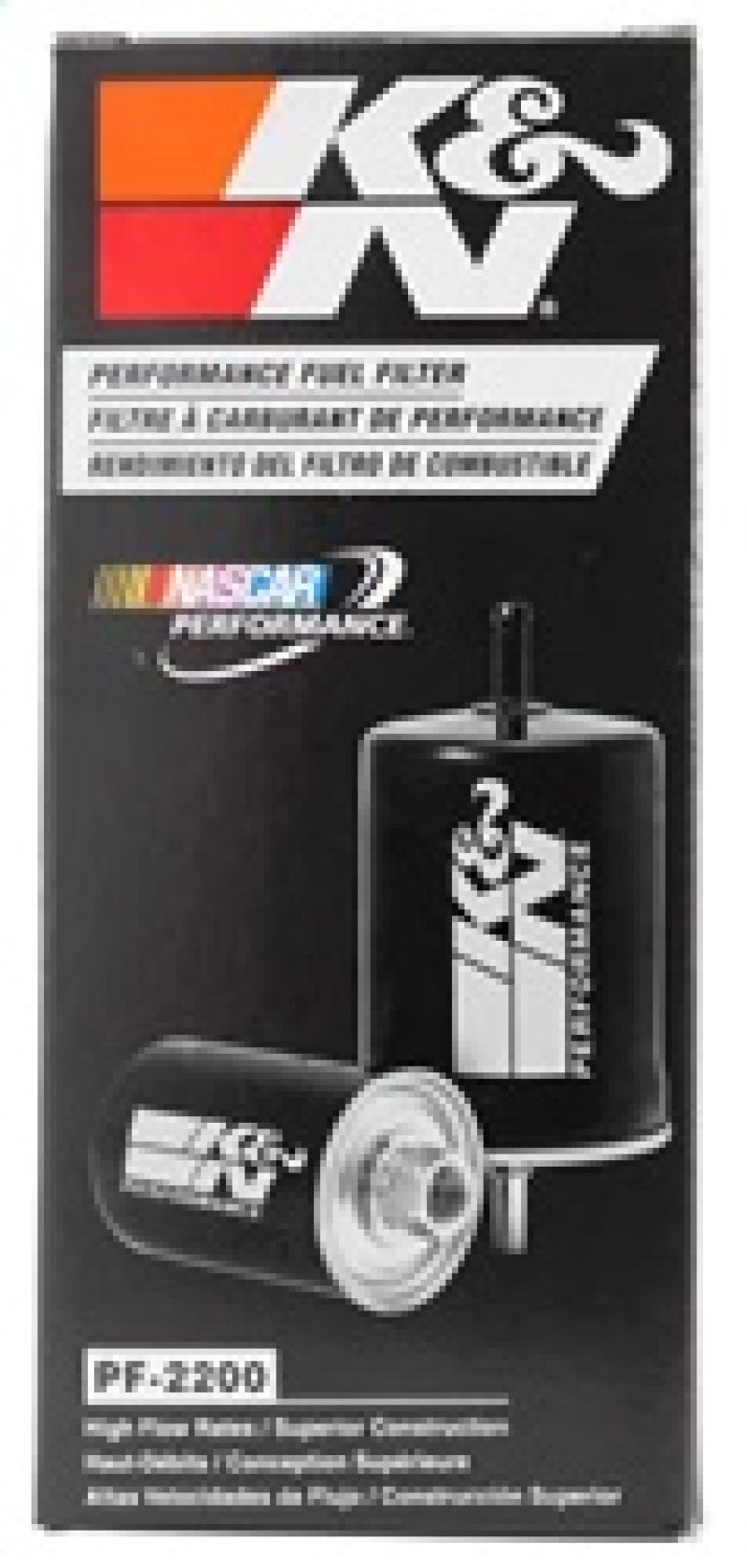 K&N Cellulose Media Fuel Filter 3in OD x 5.625in L PF-2200