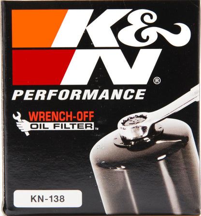 K&N Suzuki / Arctic Cat / Cagiva / Kawasaki / Kymco / Aprilia 2.813in OD x 3.031in H Oil Filter KN-138