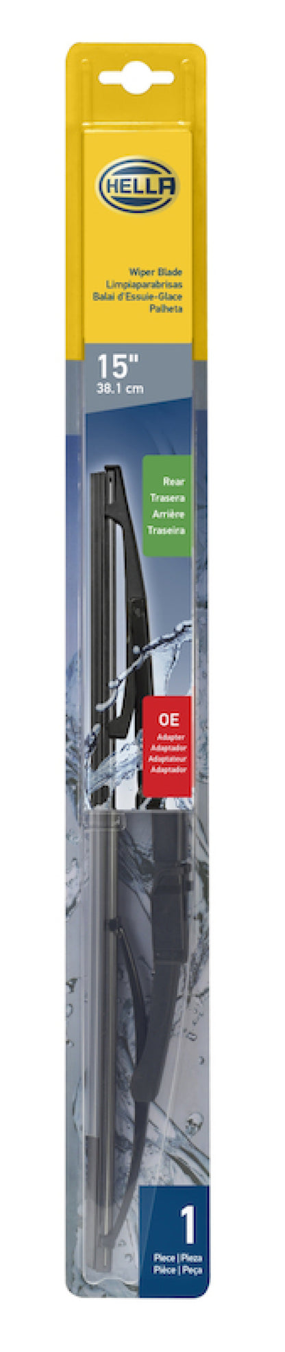 Hella Wiper Blade 15In Rear Oe Conn Sngl 9XW398115015T