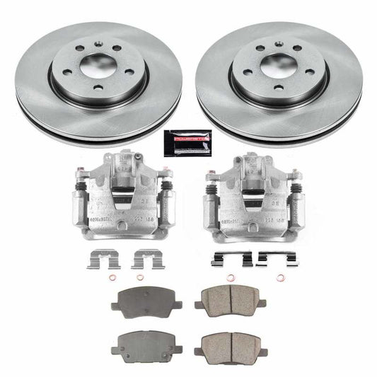 Power Stop Z17 Evolution Plus Stock Replacement Brake Kits with Calipers KCOE8635