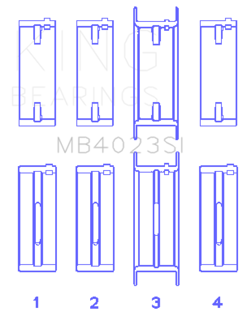 King SI-Series Main Bearings MB4023SI