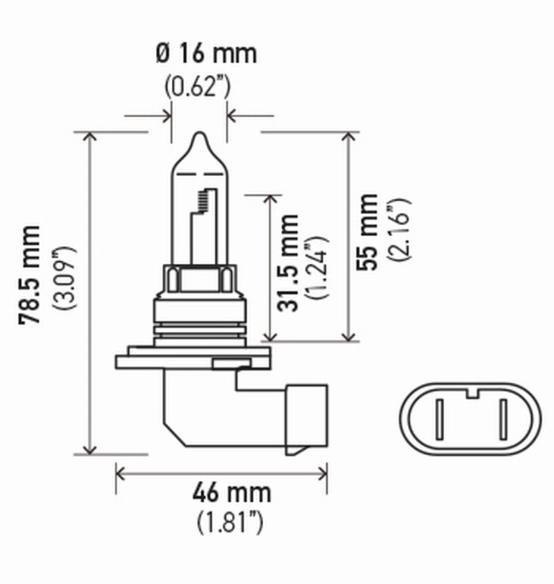 Hella Standard Series Light Bulbs 9005SB