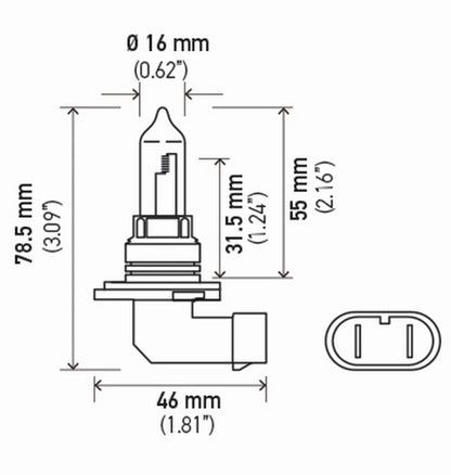 Hella Standard Series Light Bulbs 9005SB