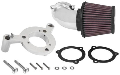 K&N 01-15 Harley-Davidson Touring 96 / 103 / 08-15 Bright Aircharger Performance Intake 63-1131P