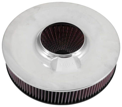 K&N X-Stream Top Assembly 14in OD 5.125in Neck Flange 4.62in H w/Vent 66-3010