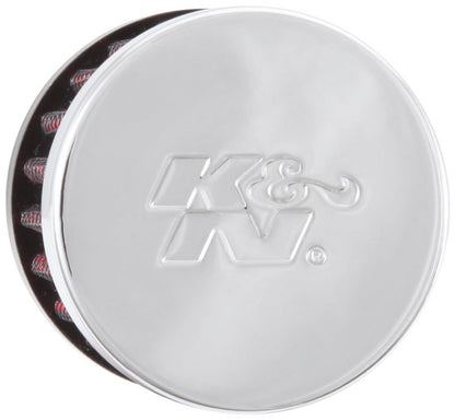 K&N Clamp On Rubber Base Crankcase Vent Filter 0.5in Flange ID 2in OD 1.5in Height 62-1330