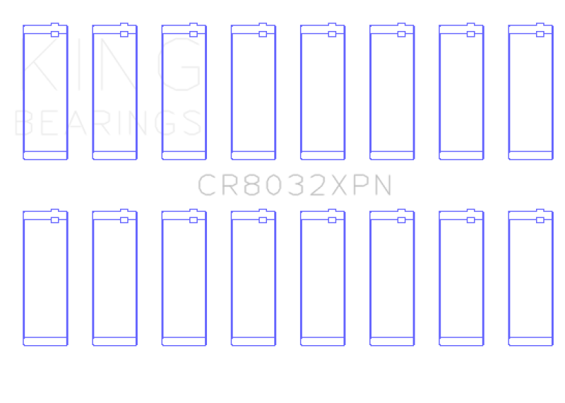 King XP-Series Rod Bearings CR8032XPN025
