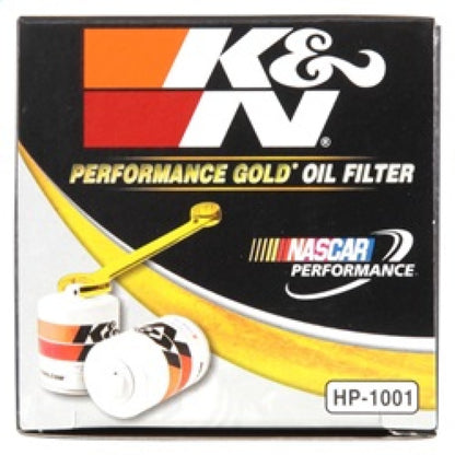 K&N Chevy / Pontiac / GMC / Buick Performance Gold Oil Filter HP-1001