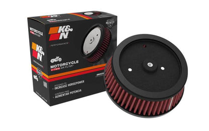 K&N Round Tapered 6.25in Base OD x 5.5in Top OD x 2.125in H Replacement Filter for Harley Davidson HD-0800