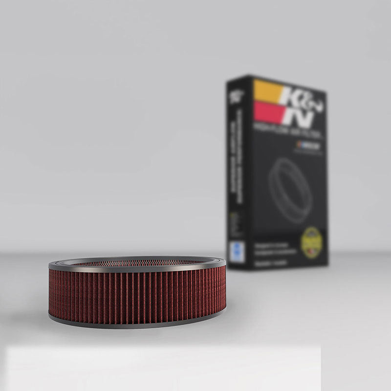 K&N Replacement Drop In Air Filter - 14in OD / 12in ID / 4in H w/ Wire E-3750