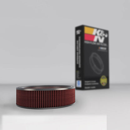 K&N Replacement Drop In Air Filter - 14in OD / 12in ID / 4in H w/ Wire E-3750