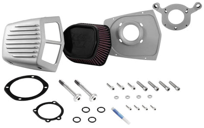 K&N Street Metal Intake System 01-16 Harley Davidson Shaker Silver H/D Softail/Dyna Fl RK-3950S