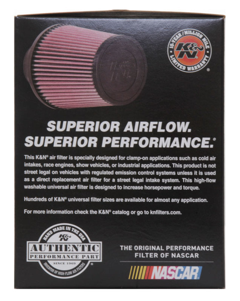 K&N Universal Rubber Filter 3 1/2inch ID FLG / 6inch Base / 4-5/8inch Top / 6inch Height RE-0950