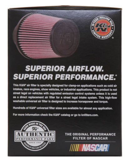 K&N Universal Rubber Filter 3 1/2inch ID FLG / 6inch Base / 4-5/8inch Top / 6inch Height RE-0950