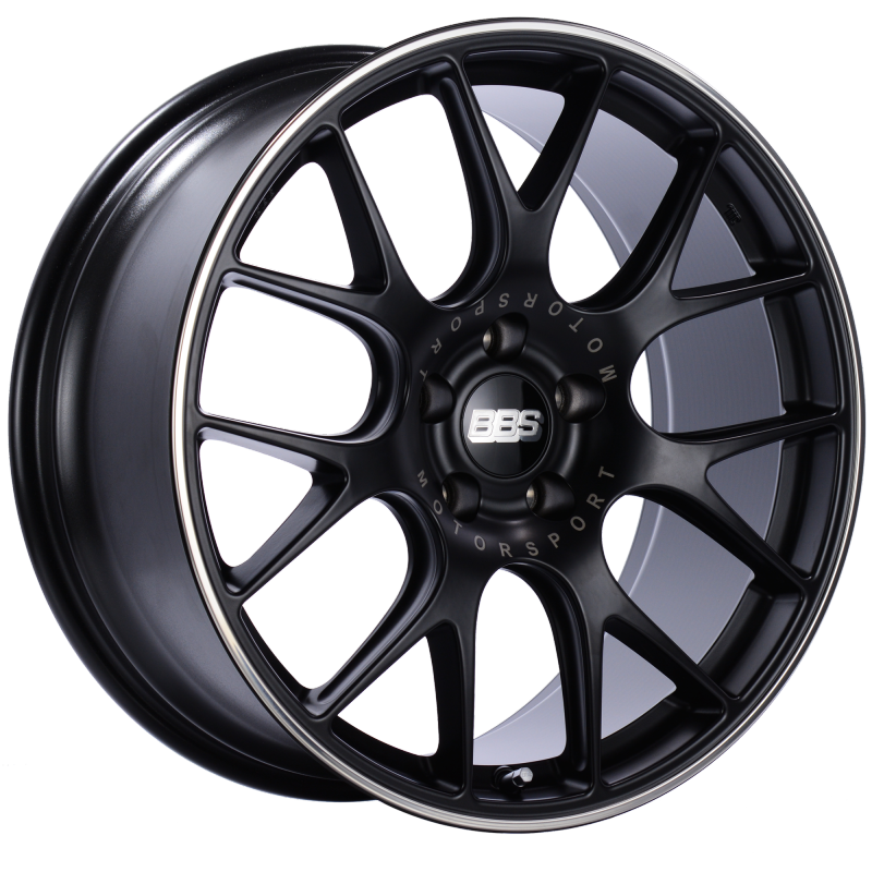 BBS CH-R 20x9 5x120 ET29 Satin Black Polished Rim Protector Wheel -82mm PFS/Clip Required CH113BPO