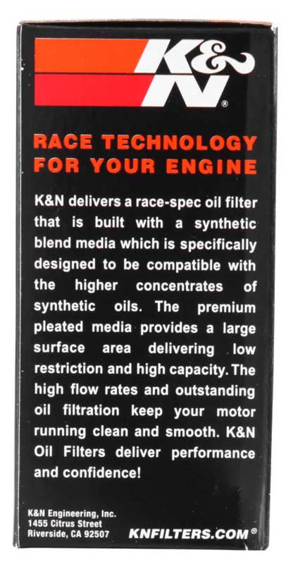K&N KTM / Husaberg / Betamotor / Polaris 1.625in OD x 0.438in ID x 2.719in H Oil Filter KN-155