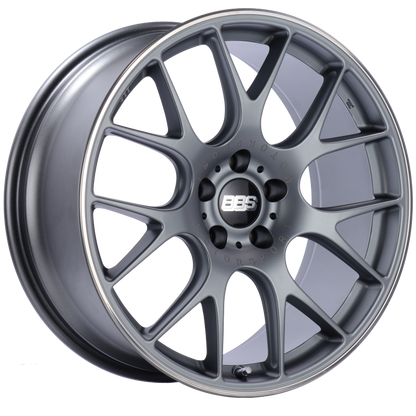 BBS CH-R 20x9 5x120 ET24 Satin Titanium Polished Rim Protector Wheel -82mm PFS/Clip Required CH100TIPO