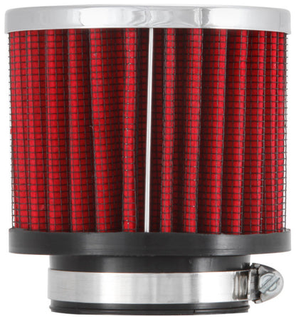K&N 1.75in Flange ID x 3in OD x 2.5in H Chrome Finish Rubber Base Crankcase Vent Filter 62-1480