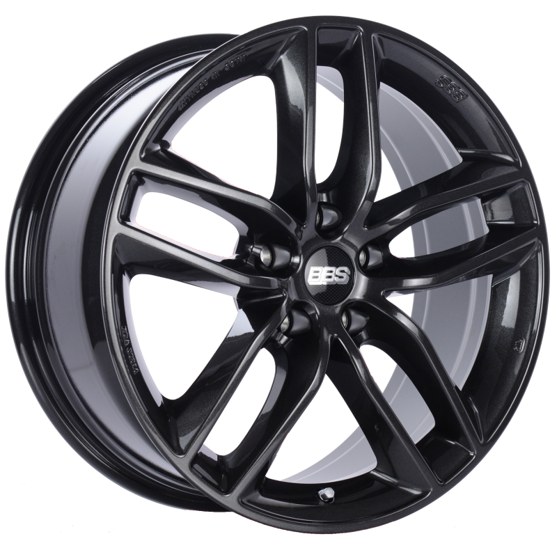 BBS SX 17x7.5 5x108 ET45 Crystal Black Wheel -70mm PFS/Clip Required SX0304CB