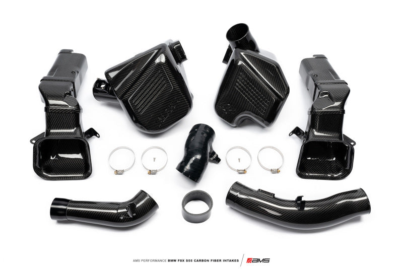 AMS Performance 15-18 BMW M3 / 15-20 BMW M4 w/ S55 3.0L Turbo Engine Carbon Fiber Intake AMS.39.08.0001-1