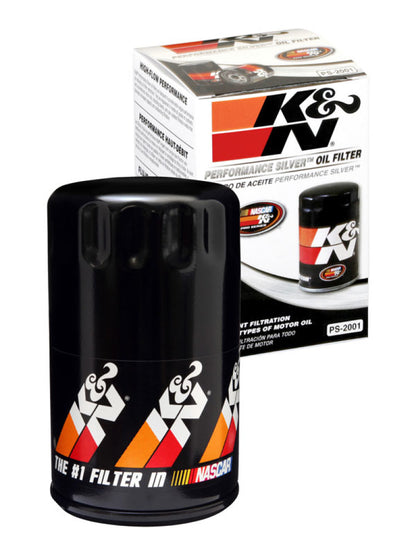 K&N Oil Filter 3in OD x 5.094in H for Buick/Chevrolet/Pontiac/GMC/Oldsmobile/GMC/Cadillac PS-2001