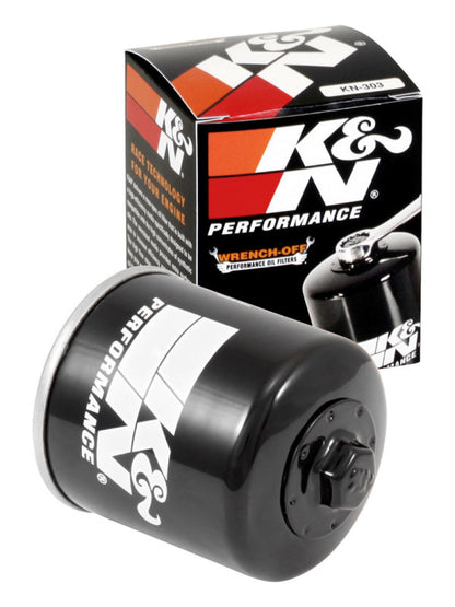 K&N Honda / Kawasaki / Yamaha / Polaris / Victory 2.688in OD x 3.344in H Oil Filter KN-303
