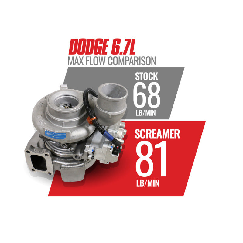 BD Diesel 13-18 Dodge 6.7L Cummins 64.5mm Compressor 70mm Turbine Screamer Turbo 1045771