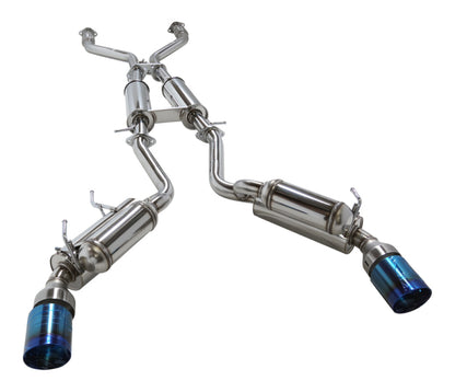 HKS 09+ 370z Dual Hi-Power Titanium Tip Catback Exhaust (requires removal of emissions canister shie 32009-BN004