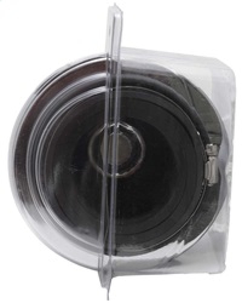 K&N Universal Air Filter Chrome Round Tapered Red - 4in Flange ID x 1.125in Flange Length x 5.5in H RG-1001RD