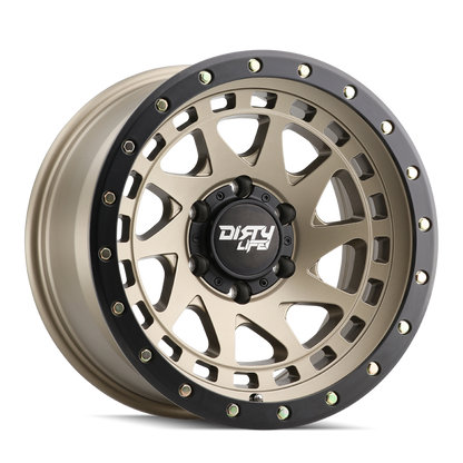 Dirty Life Wheels 9311 Enigma Pro Street Series Satin Gold Wheels 9311-7983MGD38
