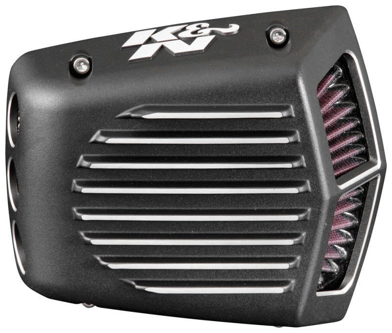 K&N Street Metal Intake System for 01-16 Harley Davidson Softail/Dyna - Shaker Black RK-3950