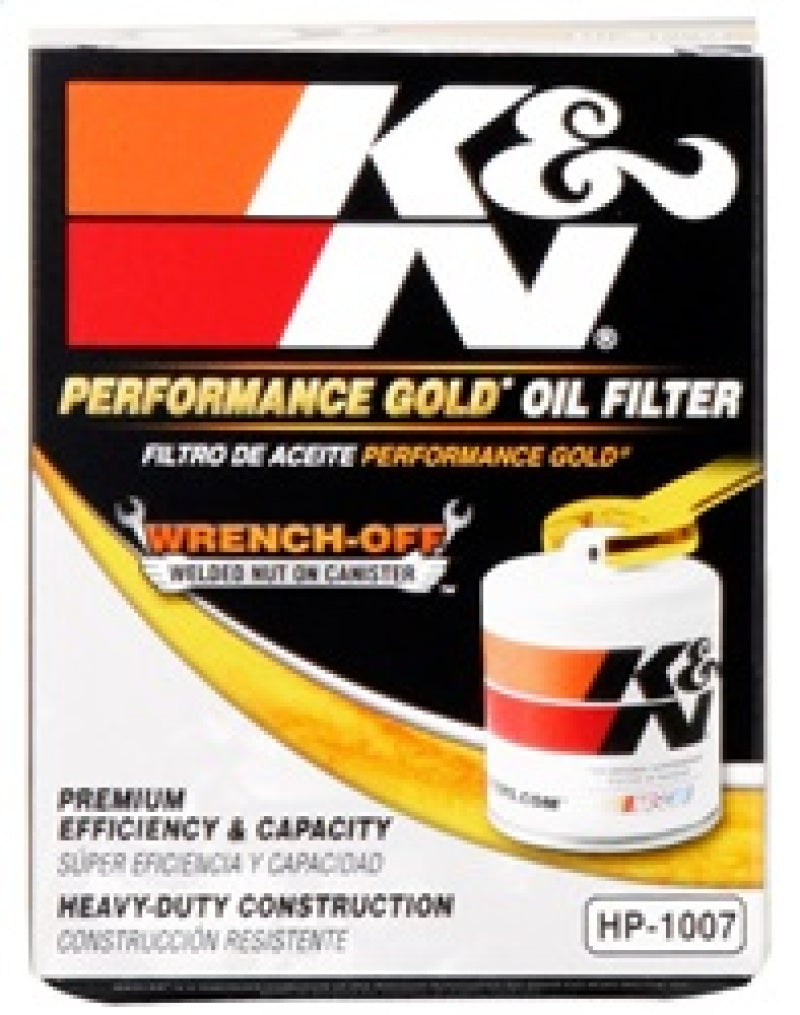 K&N Buick / Chevrolet / Oldsmobile Performance Gold Oil Filter HP-1007