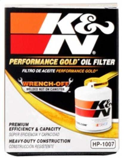 K&N Buick / Chevrolet / Oldsmobile Performance Gold Oil Filter HP-1007