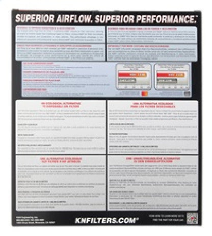 K&N 16-17 Ford Ranger 2.2L/3.2L DSL Drop In Air Filter 33-3086