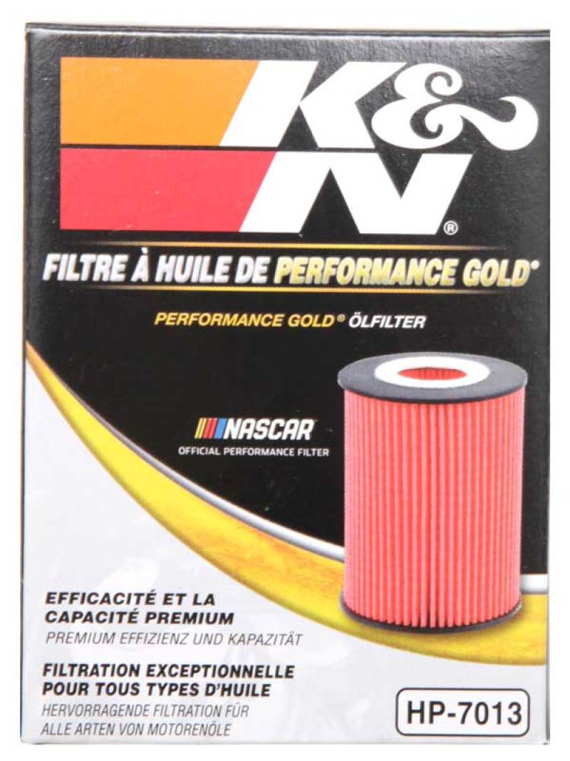 K&N 07-09 Mazdaspeed3 Performance Gold Oil Filter (OEM style cartridge filter) HP-7013