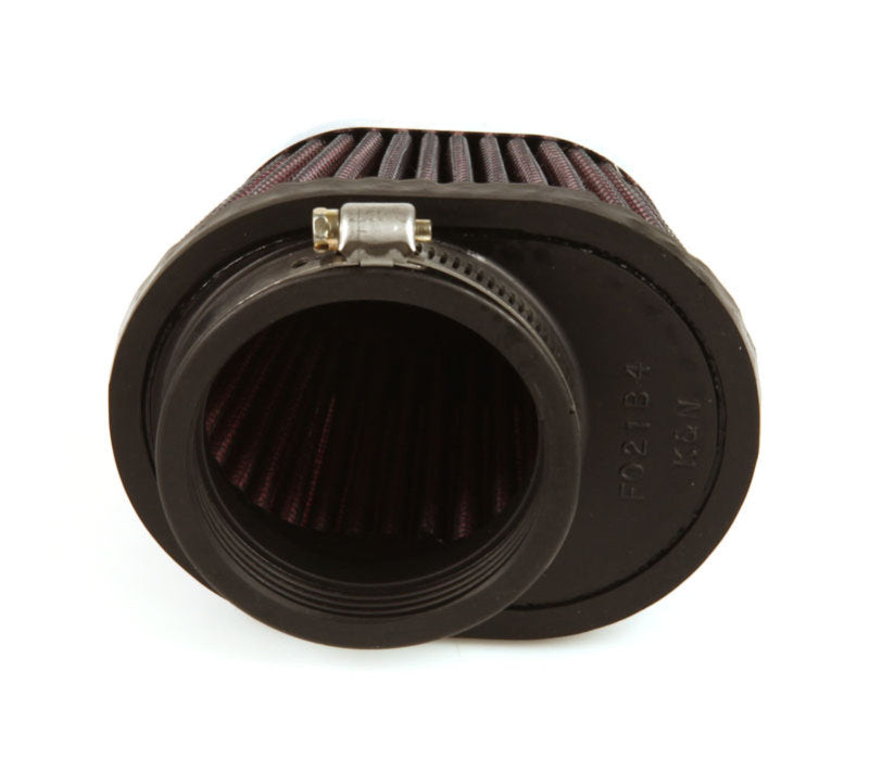 K&N Uni Chrome Oval Tapered Filter 2.125in FlgID x 4inB OL x 3inB OW x 3inT OL x 2inT OW x 2.75in H RC-0981