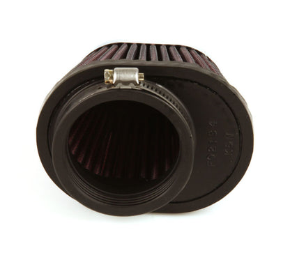 K&N Uni Chrome Oval Tapered Filter 2.125in FlgID x 4inB OL x 3inB OW x 3inT OL x 2inT OW x 2.75in H RC-0981