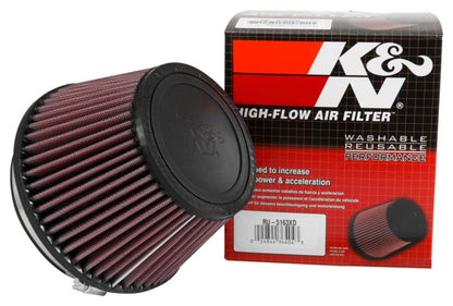 K&N Filter Universal X Stream Clamp-On 5in Flange 6.5in Base 4 1/2in Top 4 1/8in Height RU-5163XD