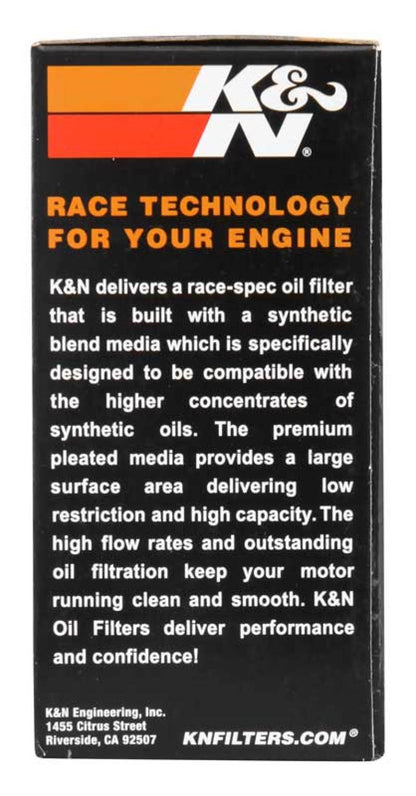 K&N 1.625in OD x 2.719in H Oil Filter KN-655