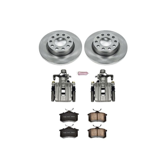 Power Stop Z17 Evolution Plus Stock Replacement Brake Kits with Calipers KCOE3109