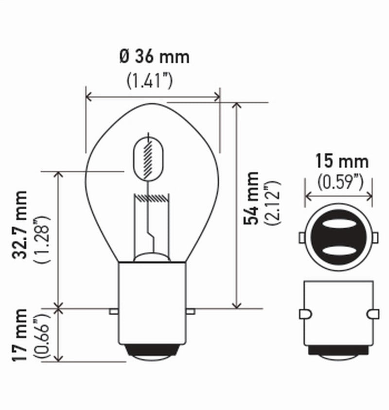 Hella Standard Series Light Bulbs 6235SB